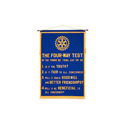 4' x 6' Premium Wool Felt Four-Way Test Banner                                                                          