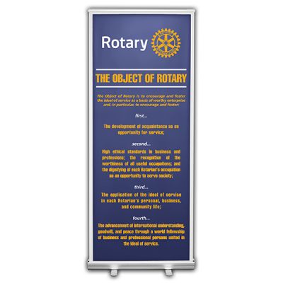 Object of Rotary Retractable Banner                                                                                     