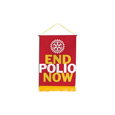 End Polio Now 18" x 26" Podium Banner                                                                                   