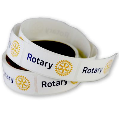 Rotary Masterbrand Signature Logo Stickers - Roll of 100