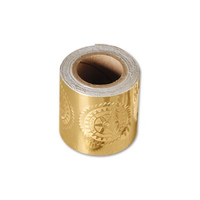 Gold Embossed Foil Stickers - Roll of 100
