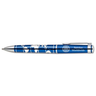 World Map Twist Action Ballpoint Pen