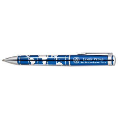 World Map Twist Action Ballpoint Pen - 1 Side