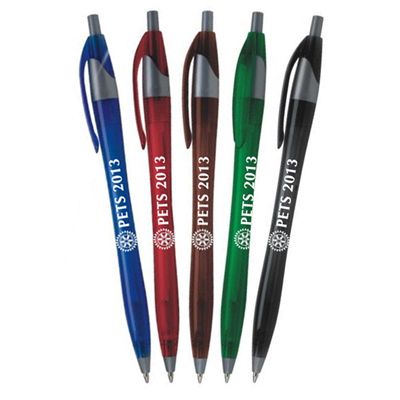 Customized Plastic Jewel Tone Ballpoint Pen