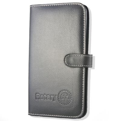 Debossed Business Card Case with Rotary Masterbrand