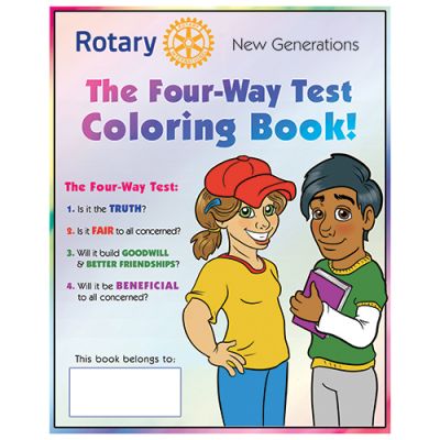 The Four-Way Test Coloring Book Program