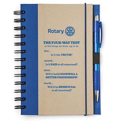Recycled Spiral Notebook with Pen