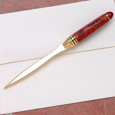 Rosewood Handle Letter Opener - Thank You Guest Speaker