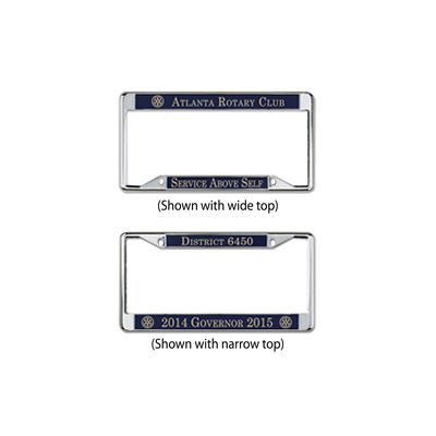 Custom Chrome Plated License Plate Frame