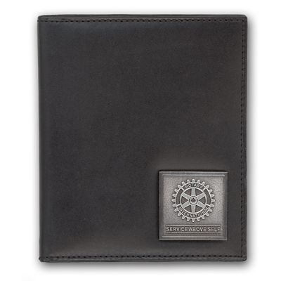 Black Genuine Leather Business Card Caddy