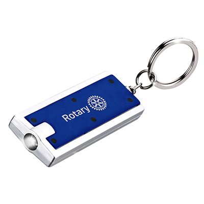 Keyring with Rectangular Flashlight