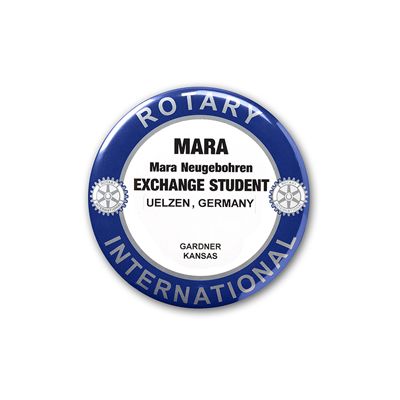 Tradtional Style Exchange Student Badge                                                                                 
