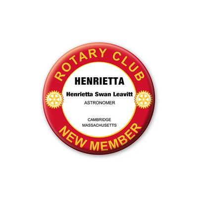 Traditional Style New Member Clip Back Badge                                                                                      