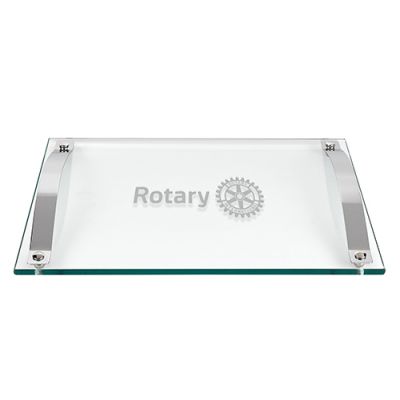 Rectangular Thick Glass Serving Tray