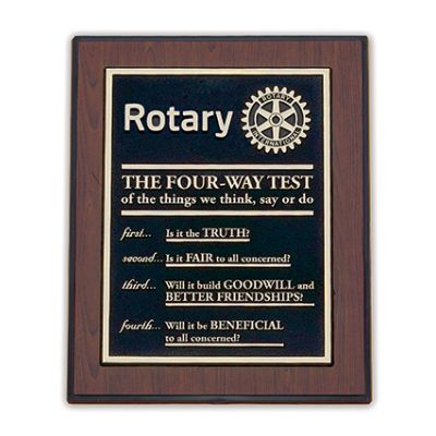 8" x 10" Four-Way Test Wall or Desk Plaque