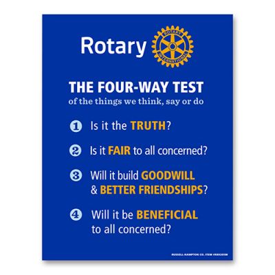 The Four-Way Test Card