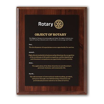 Object of Rotary Deluxe Wall Plaque