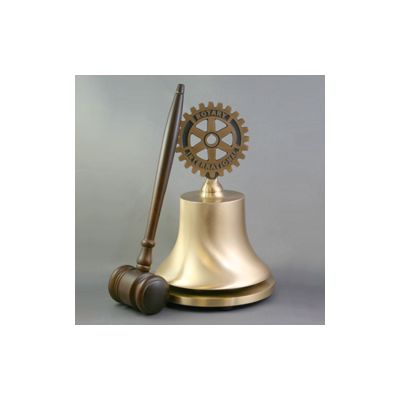 Custom Engraved Cast Bronze Rotary Bell - Deluxe Top