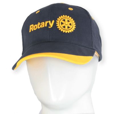 3D Masterbrand Logo on Navy & Gold Cap
