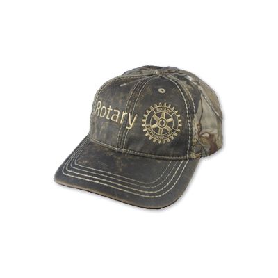 Faux Leathered Brown/Realtree AP Camo Cap