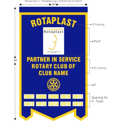 Felt Rotaplast Banner                                                                                                   