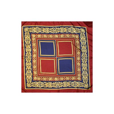 Elegant 36 Inch Square Silk Scarf