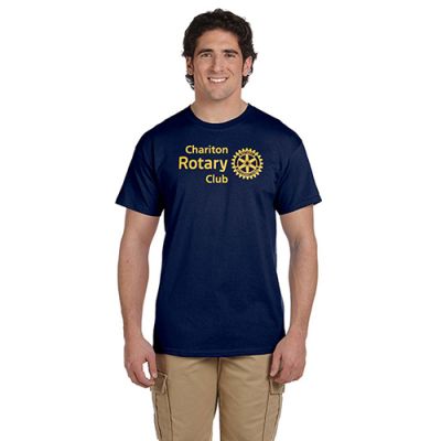Custom Navy Rotarian at Work T-Shirt
