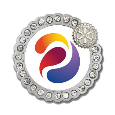 2023-24 Full Color Magnetic Lapel Pin with Rhinestones (Not recommended for use with pacemakers)